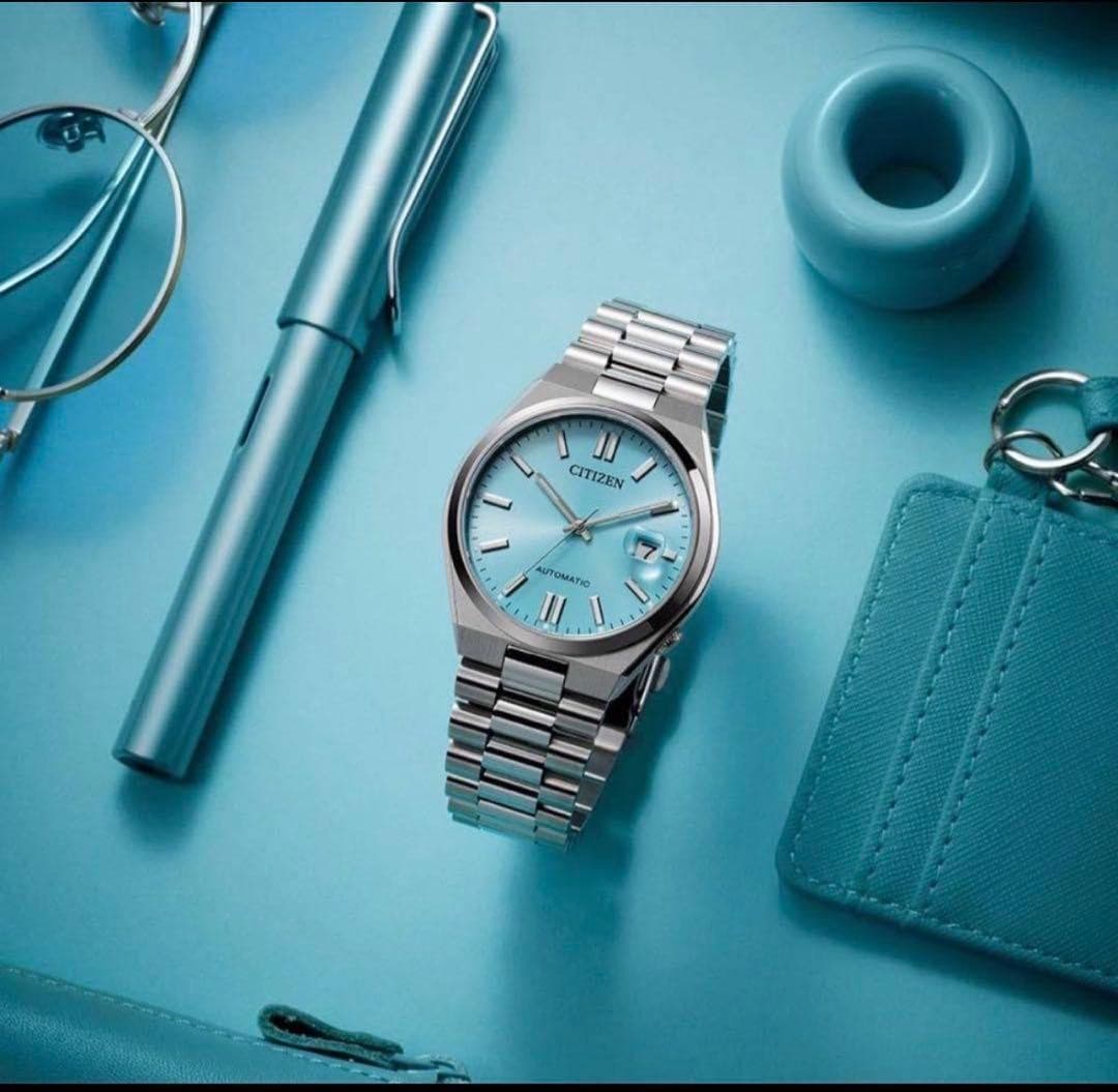 Citizen TSUYOSA Collection Ice Blue Dial NJ0151-88M Watch, Used