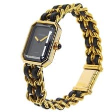 Chanel Premiere Rock Quartz Watch Plated Metal And Leather Watch