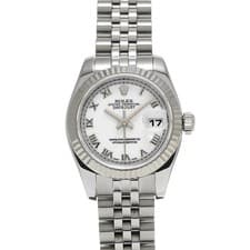 ROLEX Datejust 26 179174 white WATCH 726842