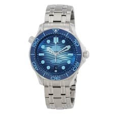 Omega Seamaster Automatic Chronometer Blue Dial Mens Watch 210.30.42.20.03.003