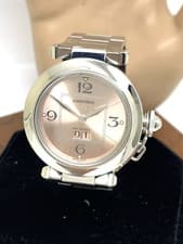 Cartier Pasha Women's Watch 2475 Swiss Automatic Rose Dial Stainless Steel 35mm