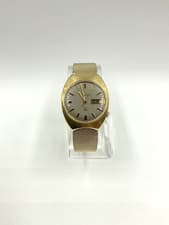Vintage Mens Bulova Accutron Solid 14kt Gold Watch 79.6gr 7.5" Band