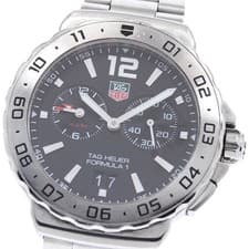 TAG HEUER Formula 1 Alarm WAU111A Date Black Dial Quartz Men's Watch_954714