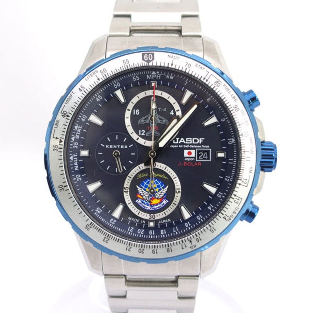 Patagonia Men's Chronograph Blue Solar Self-Defense Force Model Excellent Pre-ow