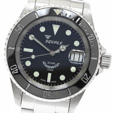 Squale Y1545 20 ATM Automatic Men's Watch B+ Used Guarantee From Japan