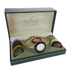 Gucci 11/12 Change Bezel Chameleon Quartz Watch SS 178163