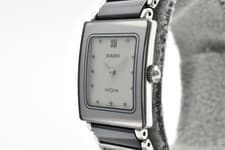 Vintage [MINT]Rado Diastar Quartz 153.0319.3N White Ladies Watch From JAPAN