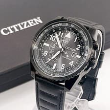 Citizen Nighthawk ProMaster Leather Strap Watch Unisex Wrist 18cm Box