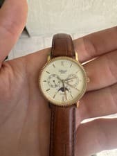 Bulova Ultime Vintage Gold Moonphase Quartz