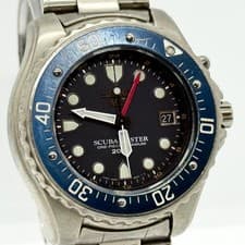 SEIKO Watch Scubamaster 5M45-6A30 Silver/Black Automatic Men's No Working Auth