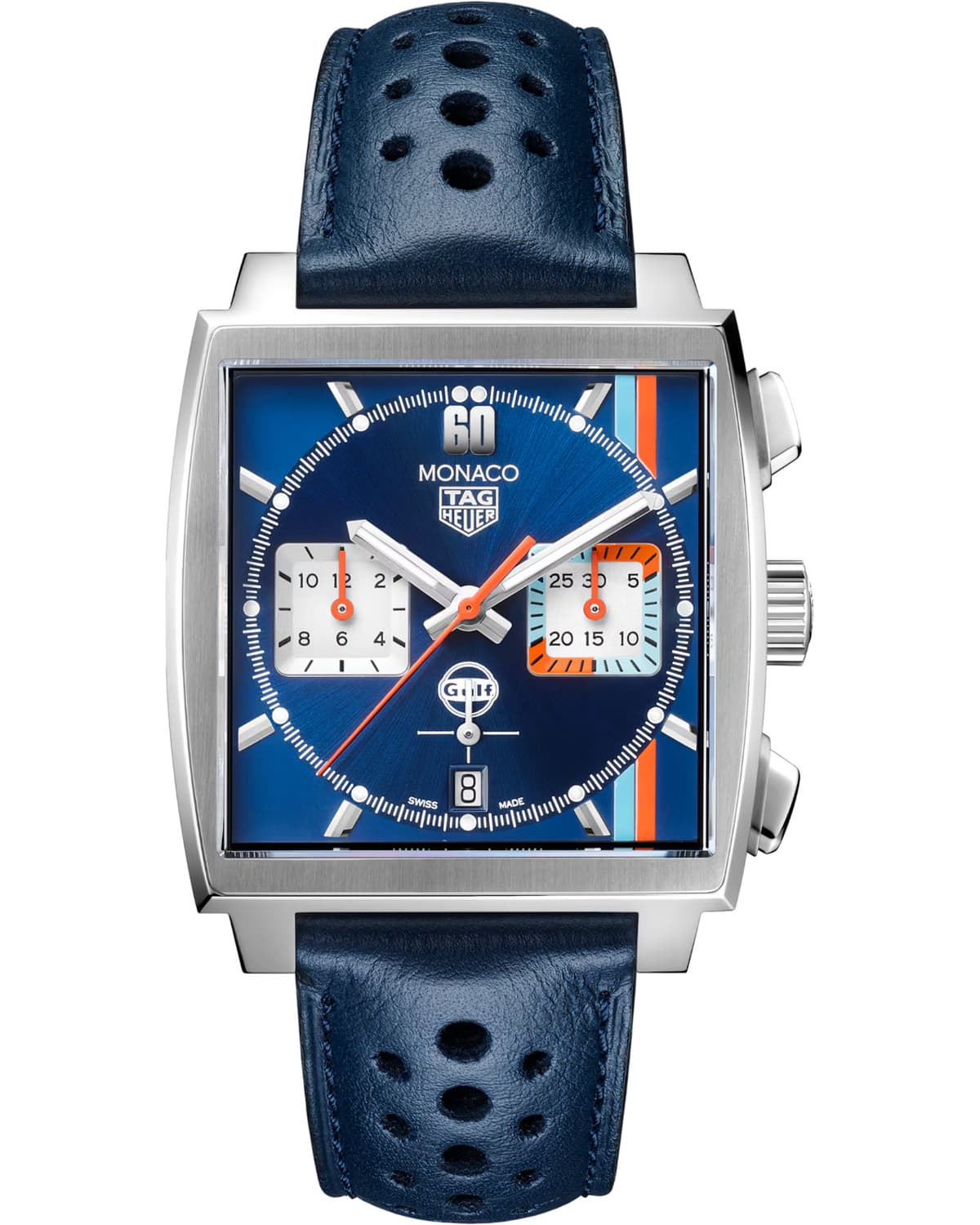 TAG Heuer Monaco Gulf Chronograph, Automatic, 39 mm, CBL2115.FC6494, Unworn 2025