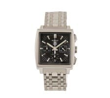 2011 Tag Heuer Monaco CW2111, 38.5MM, Black Dial, Men’s Watch W/Box and Papers