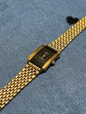 RADO Gold Square Face Wristwatch Vintage Design