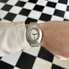 Caravelle Retro Oval Shaped 1972 Automatic Watch 36mm Stainless Steel | Running!