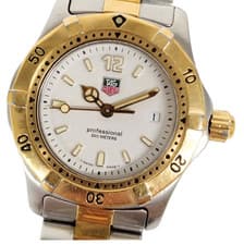 Vintage【EXC＋5】 TAG Heuer Professional 2000 WK1320 Qz Women's White Dial Watch