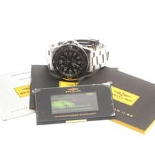 BREITLING SUPER OCEAN II 44 A17392 44mm SS Black Dial Automatic Date #C428