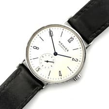 Rare Working Item Nomos Tangent Date Manual Winding Back Skiving