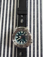 Seiko Jade Monster Diver 200m Automatic Green w/ Box & Papers Rubber Strap