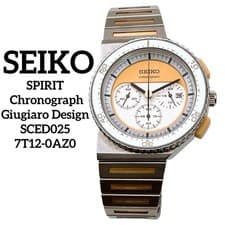 SEIKO SPIRIT GIUGIARO SCED025 7T12-0AZ0 CHRONOGRAPH STAINLESS STEEL JPN