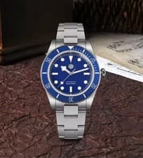 San Martin 40mm Automatic NH35 Sapphire Blue Dial