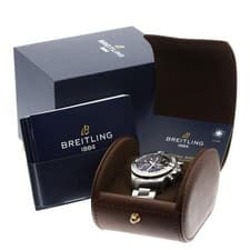 BREITLING AVENGER CHRONOGRAPH 43 A13385 43mm SS Black Dial Automatic Date #C267