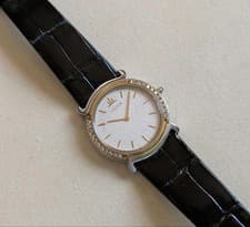 Seiko Credor Diamond Bezel 18k Quartz Watch Used From Japan