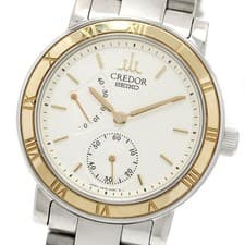 SEIKO CREDOR 4S79-0020/GCAY994 Power reserve YG bezel Hand Winding Men's_952311