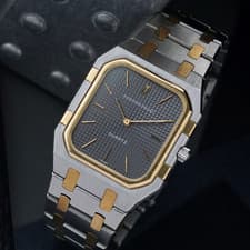 Audemars Piguet 1970s Royal Oak 18k Two-Tone Quartz 32mm Grey Tapisserie 6005SA