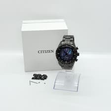 CITIZEN Watch ATTESA Eco-Drive Chrono AT8285-68Z TI Solar Blue Men's Working