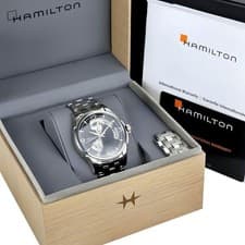 Hamilton Jazzmaster Open Heart Auto 40mm Black Dial Stainless Steel