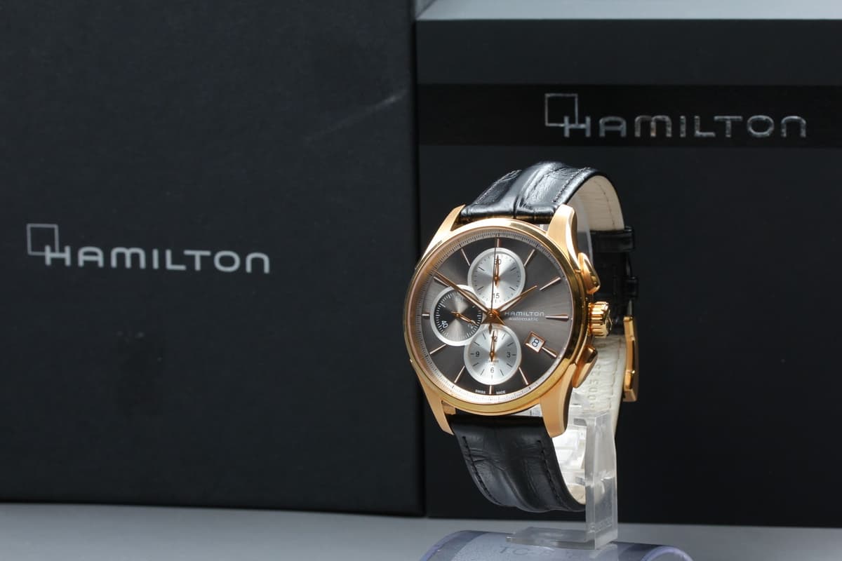 [MINT w/Box,Paper] HAMILTON H325460 42mm Gray Dial Chronograph AT Men's Watch