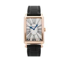 Roger Dubuis Much More Rose Gold Auto 25x34mm Silver Dial Strap Watch M25.18.5