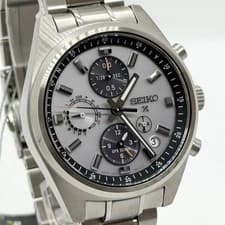 SEIKO Watch 5X83-0AH0-1 Prospex SBED009 Silver Solar Men's Working Auth Rare