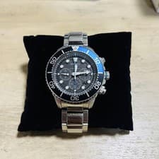 SEIKO Prospex SSC781P1 V175-0AD0 Black Dial Solar Men's Watch Used Working #65