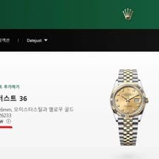 Rolex Datejust 36 Champagne Gold 10P Diamond 18K Original