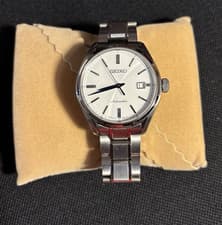 SEIKO WHITE Men’s Presage 6R15-03P0 SARX033 Automatic Date w/box & papers RARE