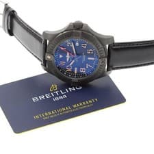 BREITLING AVENGER GMT 45 V32395 Titanium Black Dial Automatic Date GMT #C254