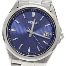 Seiko SBTM349 Men's Purple Solar Radio Watch Excellent Pre-owned From Japan