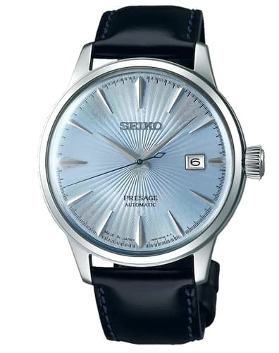 New Seiko SRPB43 Presage Men's Silver-Tone 40.5mm Watch Blue Dial  MADE IN JAPAN