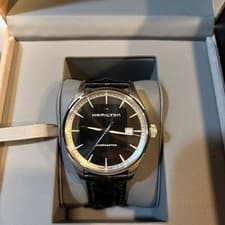 Hamilton Jazzmaster Gent Automatic Black Dial H32451731 Men's Watch 40mm Box