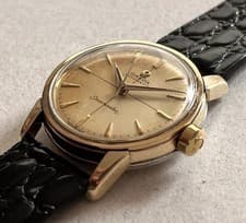 Vintage Omega Seamaster Automatic Gold Bezel 33mm – Original Dial Runs Perfect