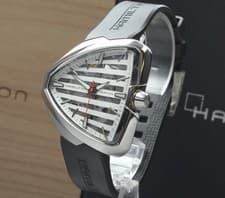 Full Set [MINT] HAMILTON Ventura Elvis 80 H24555381 H245550 White Men's Watch