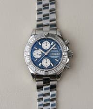 Breitling Superocean Chronograph Blue Dial A13340 Men's Steel Automatic Watch