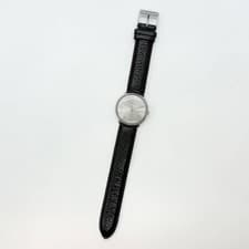 IWC Watch TURLER Schaffhausen Silver Hand-wound Leather 33.5mm Men's Auth Rare