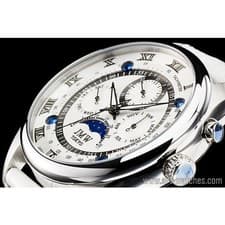 New JMW TOKYO White & Silver premium Moon Phase Men's Watch Limited Edition