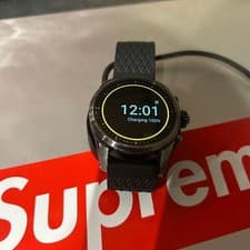 MONTBLANC Summit 2 Smartwatch Black Steel Men's Silicone Band Used