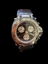 Tissot T-Race Chronograph Quartz Men's Watch T472 Black Dial Stainless Steel