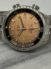 Mint Kuoe Kyoto Sombrero Automatic Watch with Salmon/Black Dial - Box & Papers