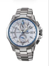 Casio OCW-T1000-7AJF Men's Silver White Blue Dial Business Watch From Japan