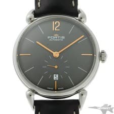FORTIS TERRESTIS Orchestra p.m. 900.20.31 Automatic Gray Dial Leather Mens Watch